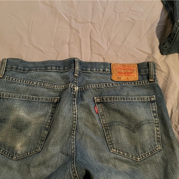 Levi’s jeans with nice distressed pant leg style 559 look at my other jeans - Picture 2 of 3